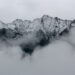 landscape photography of black mountain